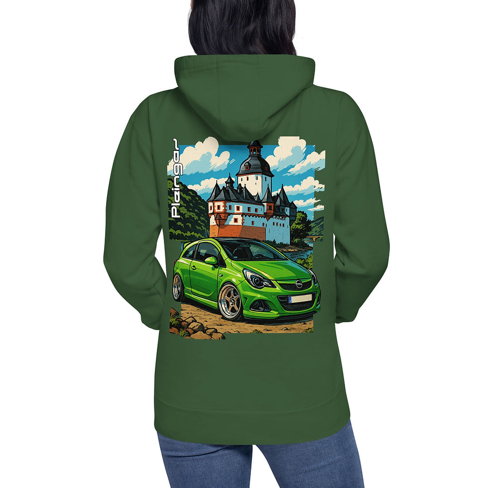 Miniature : Hoodie Pleingaz CORSA D OPC - du S au 3XL  - unisex coton/polyester