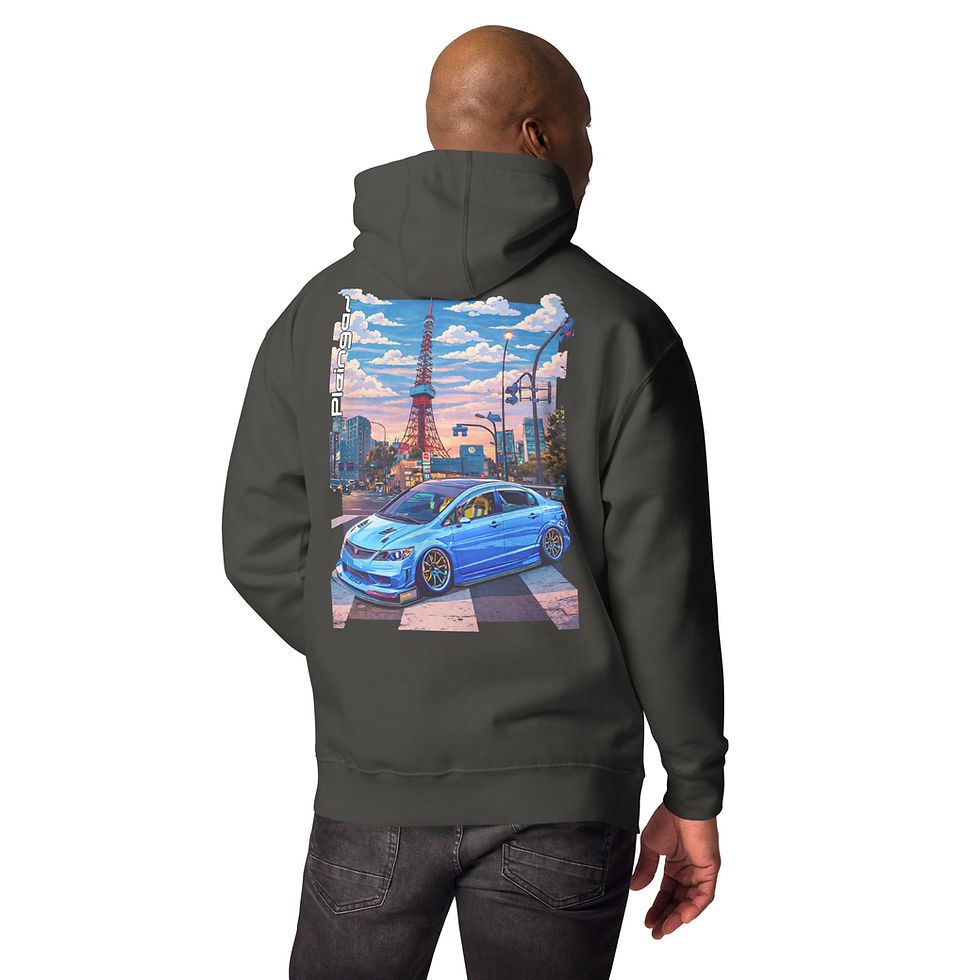 Miniature : Hoodie Pleingaz CIVIC TYPE R FD2 - du S au 3XL - unisex coton/polyester