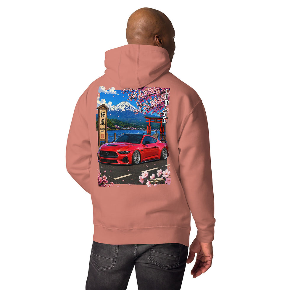 Miniature : Hoodie Pleingaz MUSTANG SAKURA - du S au 3XL - unisex coton/polyester