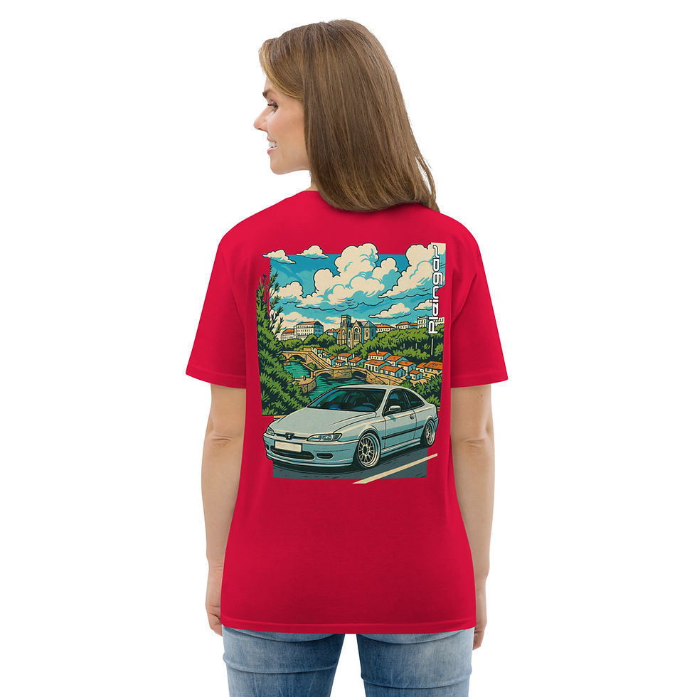 Miniaturbild: T-shirt Pleingaz 406 Coupé unisex 100% coton bio Oeko-Tex