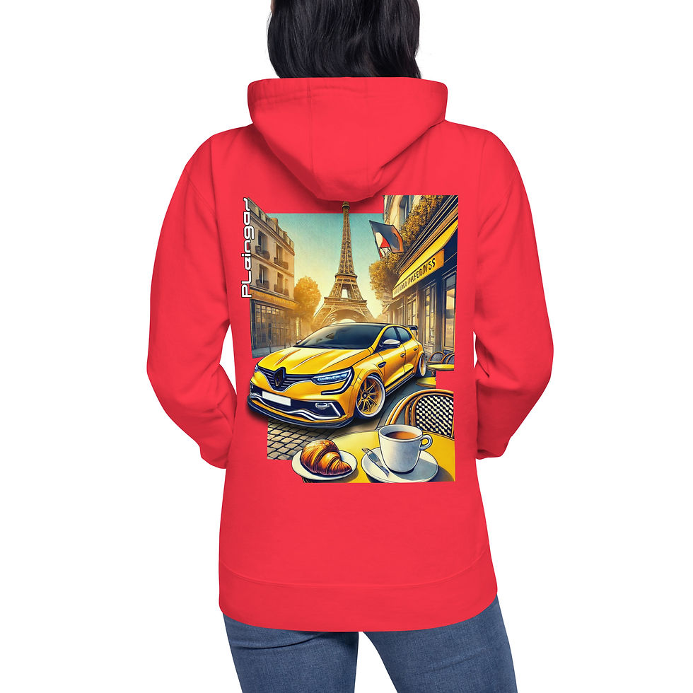 Miniature : Hoodie Pleingaz MEGANE RS - du S au 3XL  - unisex coton/polyester