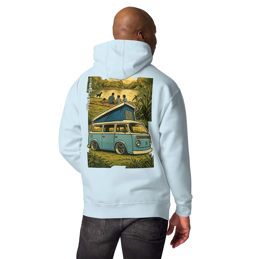 Miniaturbild: Hoodie Pleingaz T2 BUS - du S au 3XL  - unisex coton/polyester