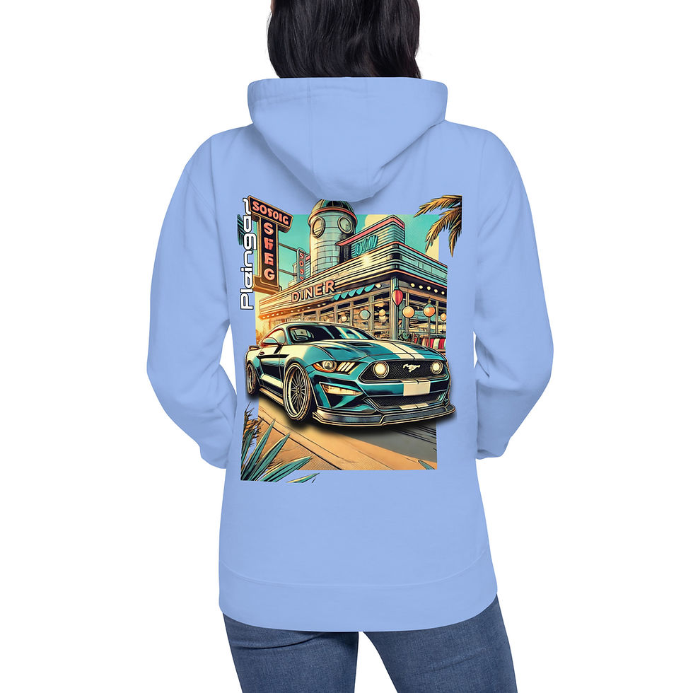 Thumbnail: Hoodie Pleingaz MUSTANG - du S au 3XL - unisex coton/polyester