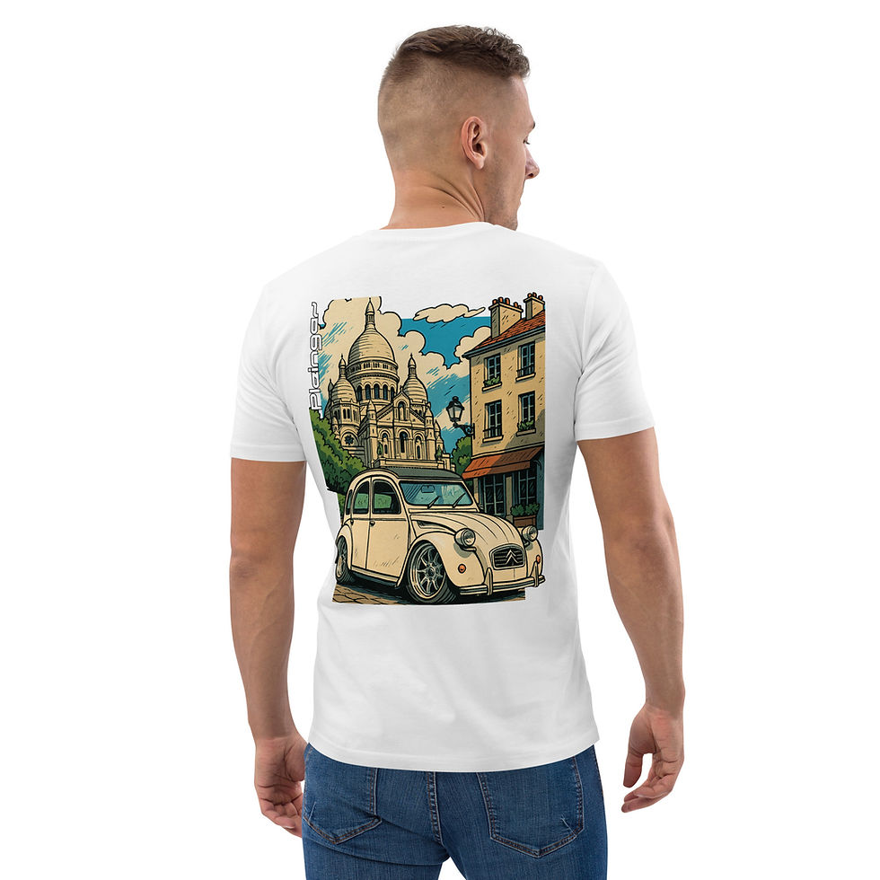 Thumbnail: T-shirt Pleingaz 2CV - du S au 5XL - Unisex 100% coton bio Oeko-Tex