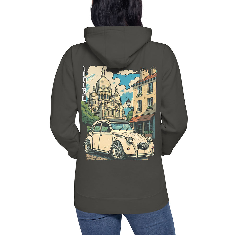 Miniaturbild: Hoodie Pleingaz 2CV - du S au 3XL  - unisex coton/polyester