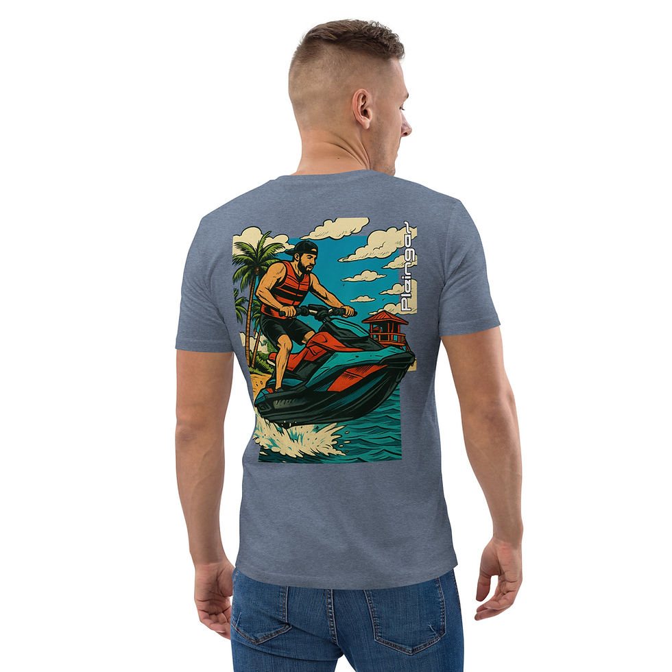 Miniaturbild: T-shirt Pleingaz Spark Jet ski - du S au 5XL - Unisex Coton Bio Oeko-tex