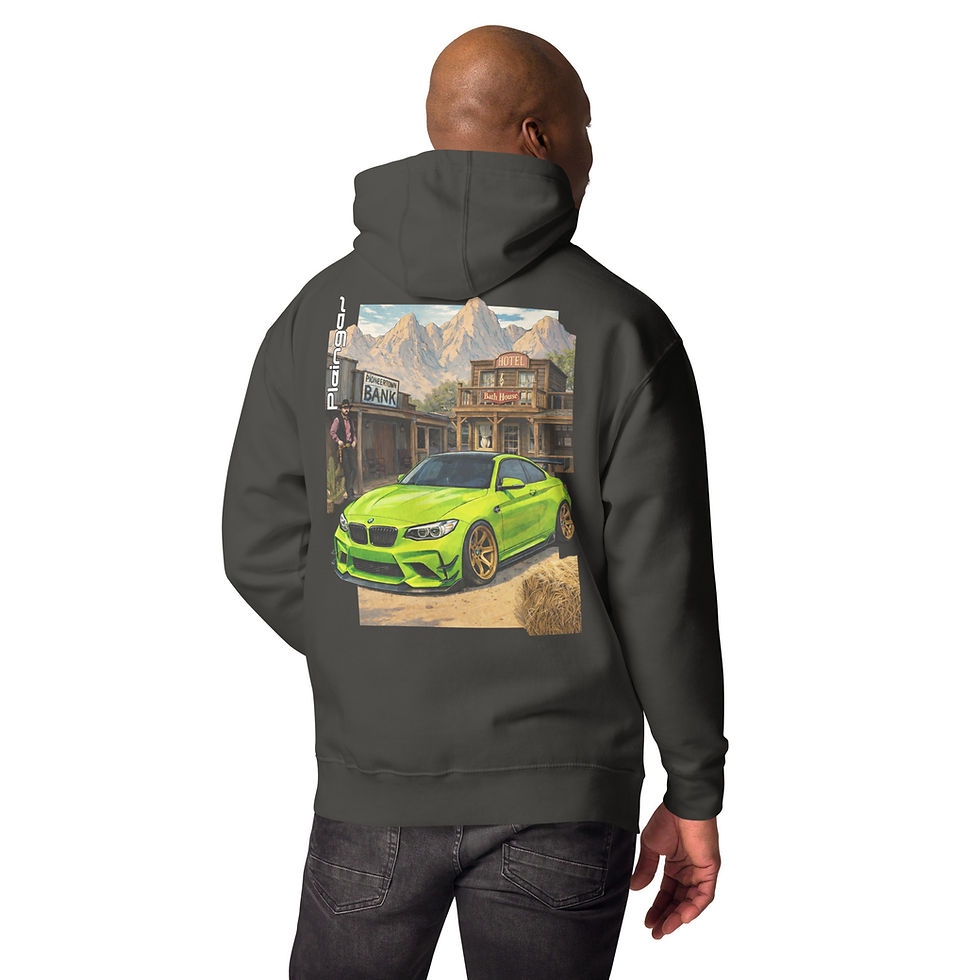Miniature : Hoodie Pleingaz M2 F87 WESTERN - du S au 3XL - unisex coton/polyester