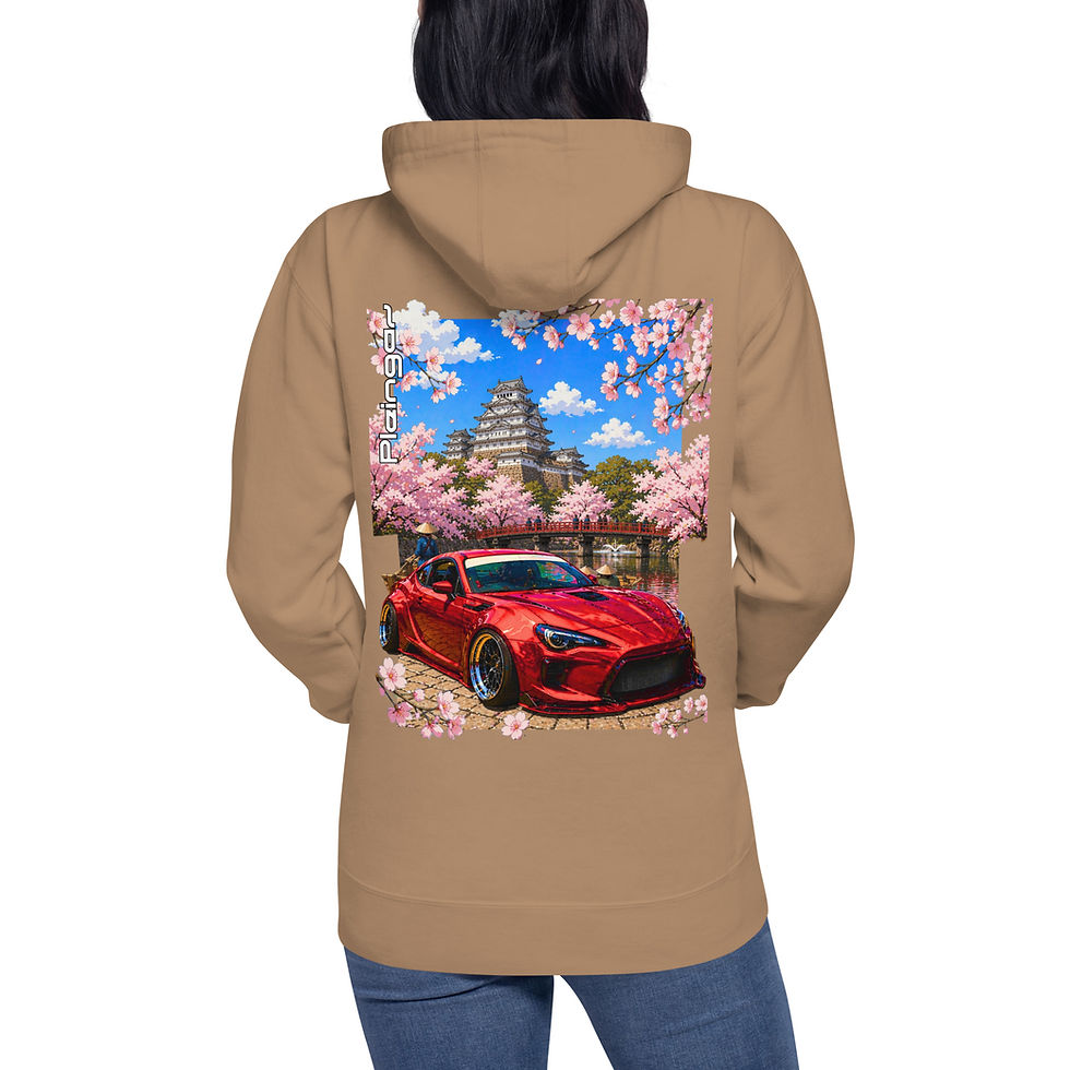 Miniature : Hoodie Pleingaz GT86 SAKURA - du S au 3XL - unisex coton/polyester