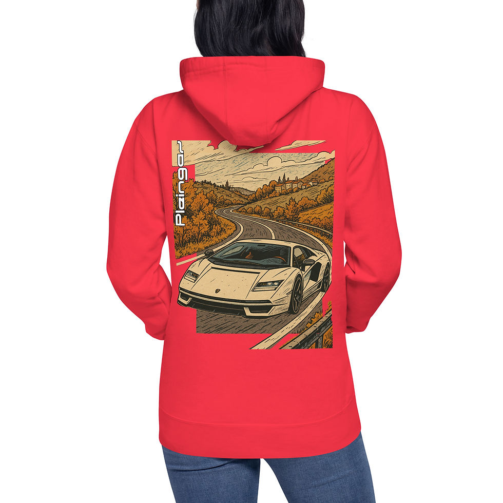 Thumbnail: Hoodie Pleingaz COUNTACH LP800-4 - du S au 3XL  - unisex coton/polyester