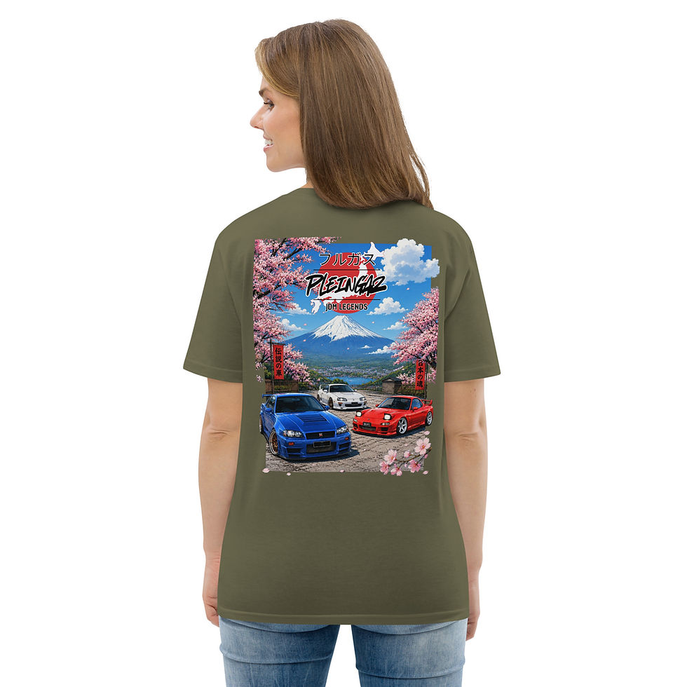 Miniature : T-shirt Pleingaz JDM LEGENDS - du S au 5XL - unisex coton bio Oeko tex