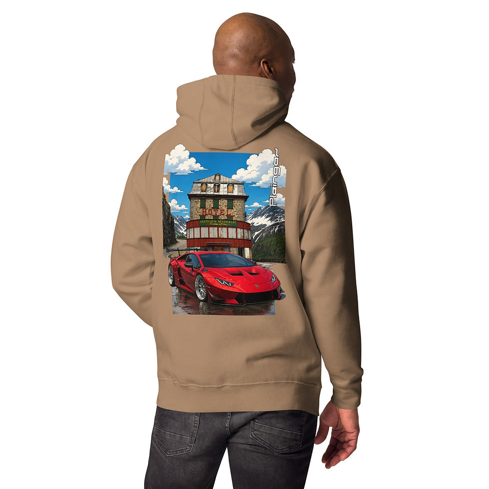 Miniature : Hoodie Pleingaz HURACAN TROFEO CANDYRED - du S au 3XL - unisex coton/polyester