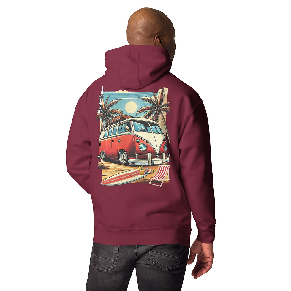 Miniature : Hoodie Pleingaz T1 BUS - du S au 3XL  - unisex coton/polyester