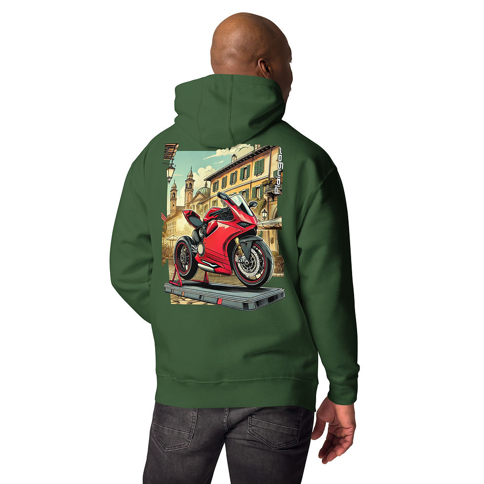 Thumbnail: Hoodie Pleingaz PANIGALE - du S au 3XL  - unisex coton/polyester