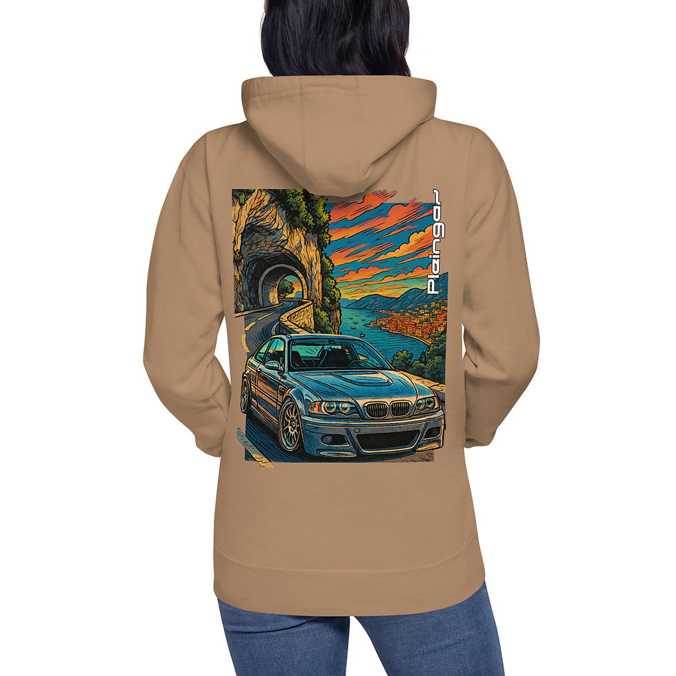 Miniature : Hoodie Pleingaz  M3 E46 SILVER - du S au 3XL - unisex coton/polyester