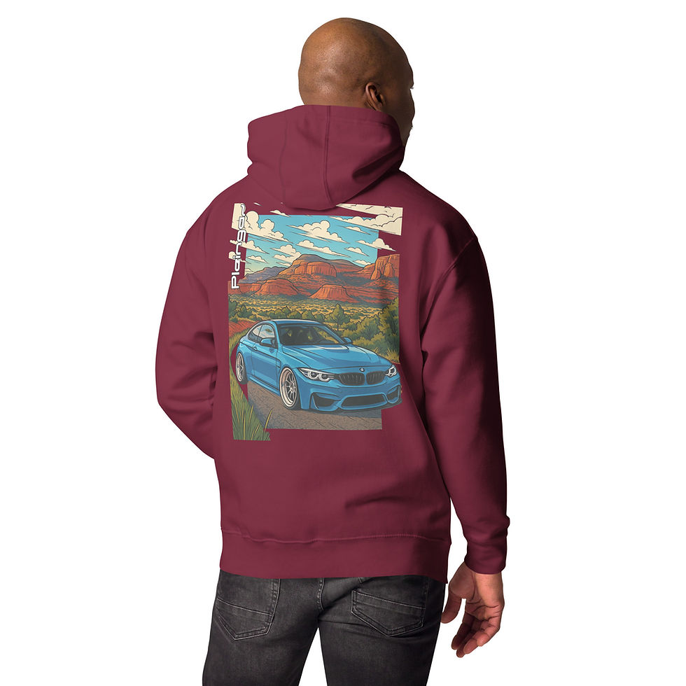 Miniature : Hoodie Pleingaz M4 BLUE - du S au 3XL - unisex coton/polyester