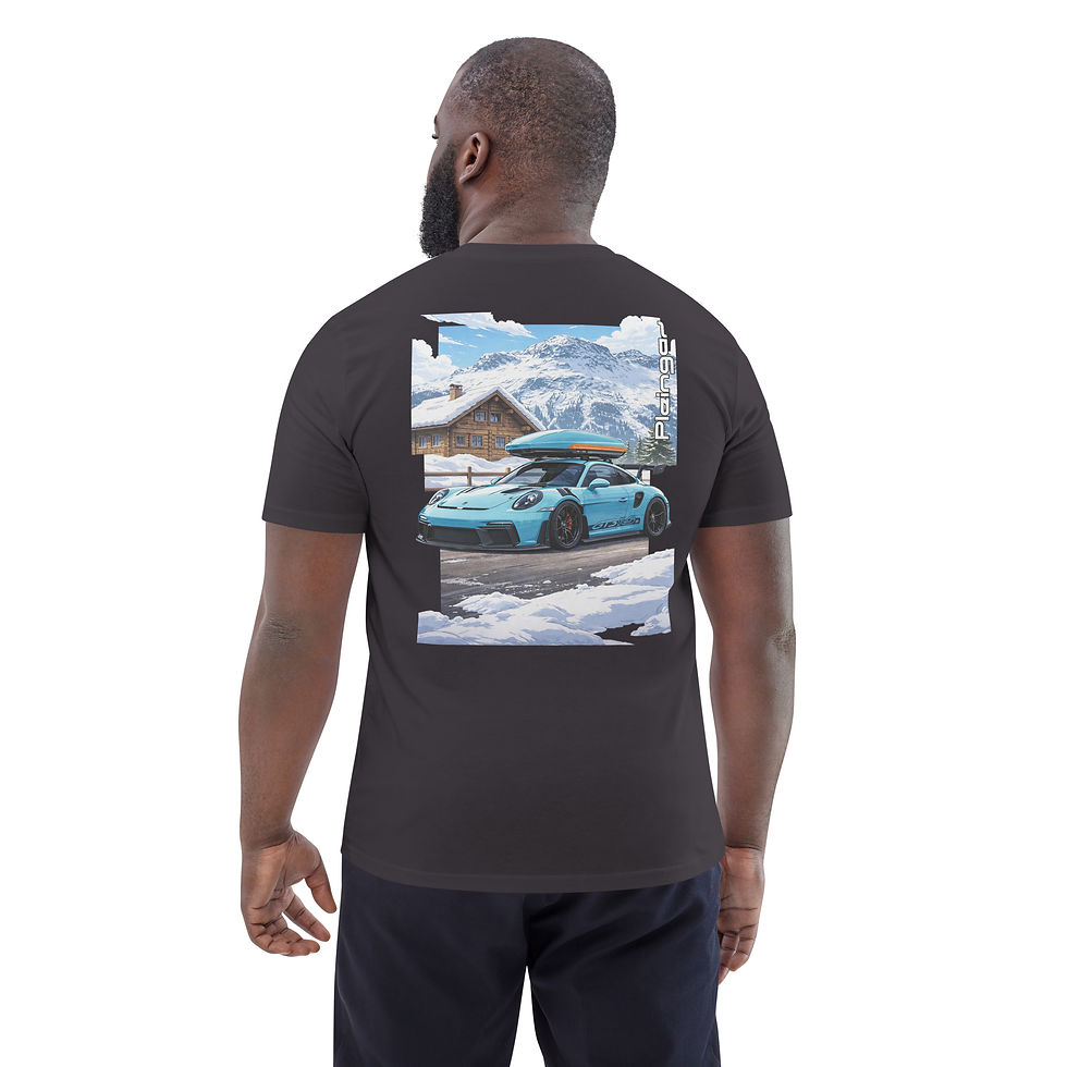 Miniature : T-shirt Pleingaz GT3 RS SNOW - du S au 5XL - Unisex coton bio oeko tex