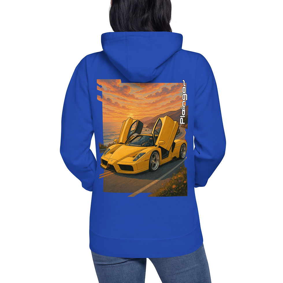 Miniature : Hoodie Pleingaz ENZO YELLOW - du S au 3XL - unisex coton/polyester