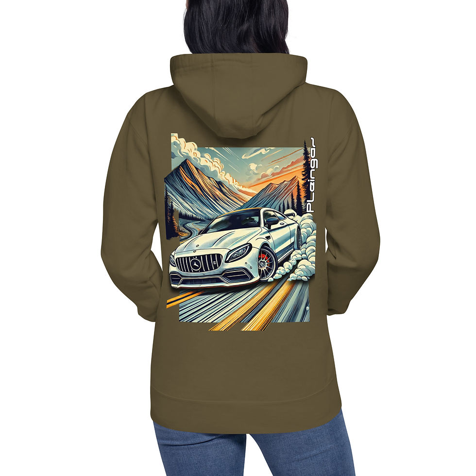 Miniature : Hoodie Pleingaz C63 AMG - du S au 3XL  - unisex coton/polyester