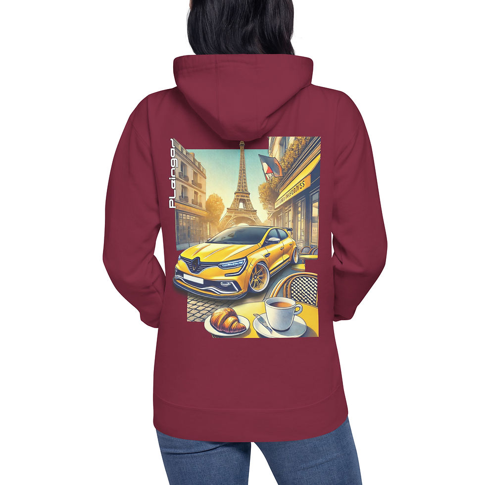 Miniature : Hoodie Pleingaz MEGANE RS - du S au 3XL  - unisex coton/polyester