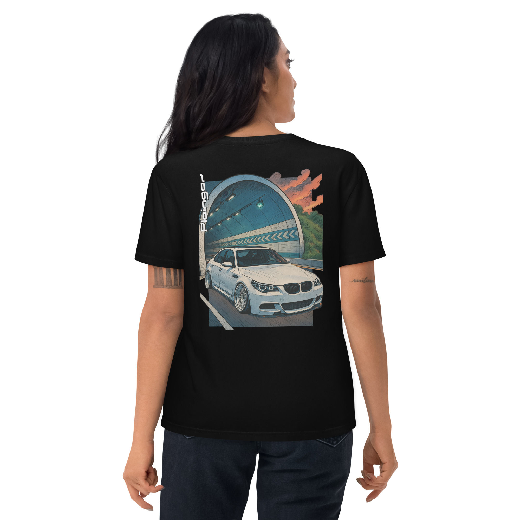 T-shirt Pleingaz M5 E60 V10 unisex 100% coton bio Oeko-Tex