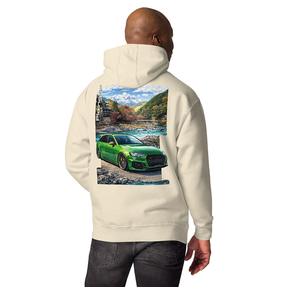 Miniature : Hoodie Pleingaz RS4 B9 GREEN - du S au 3XL - unisex coton/polyester