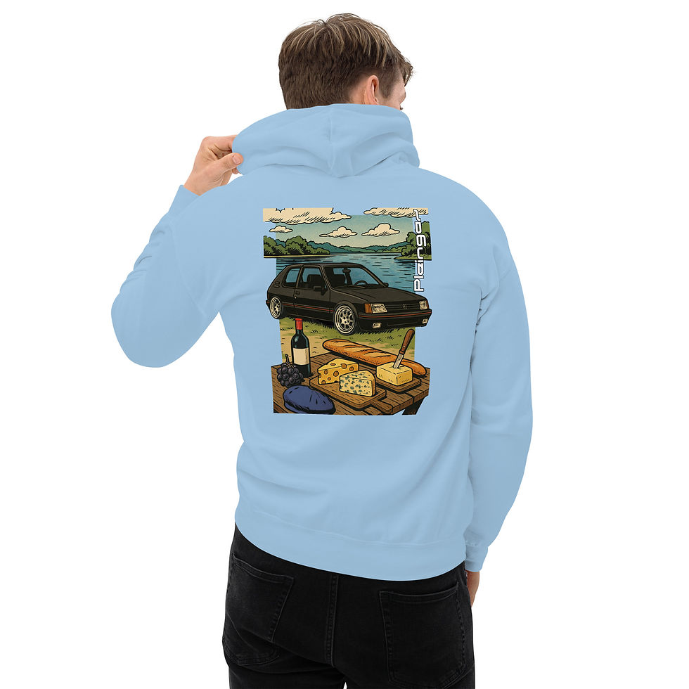 Thumbnail: Hoodie Pleingaz 205 GTi Black Unisex Coton/Polyester