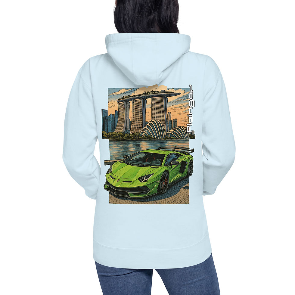 Thumbnail: Hoodie Pleingaz AVENTADOR SVJ - du S au 3XL  - unisex coton/polyester