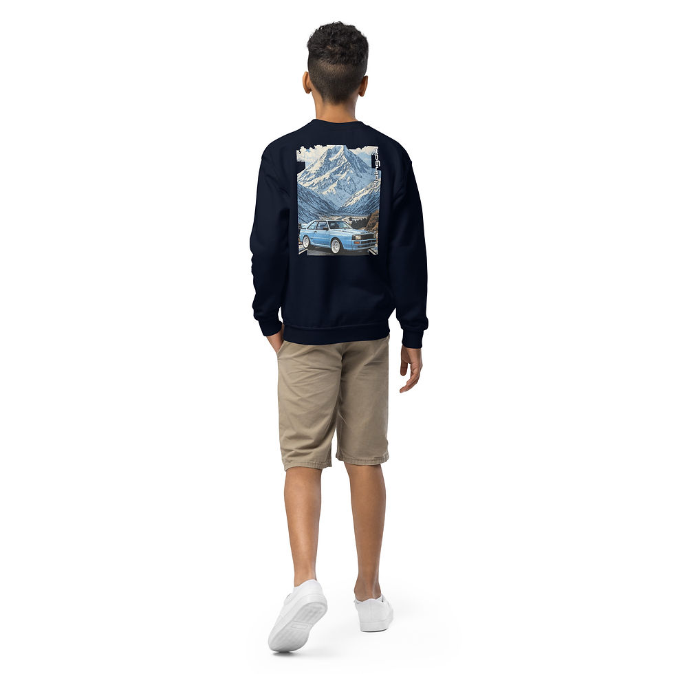 Thumbnail: Kids Sweater Pleingaz RALLY QUATTRO unisex coton/polyester copie