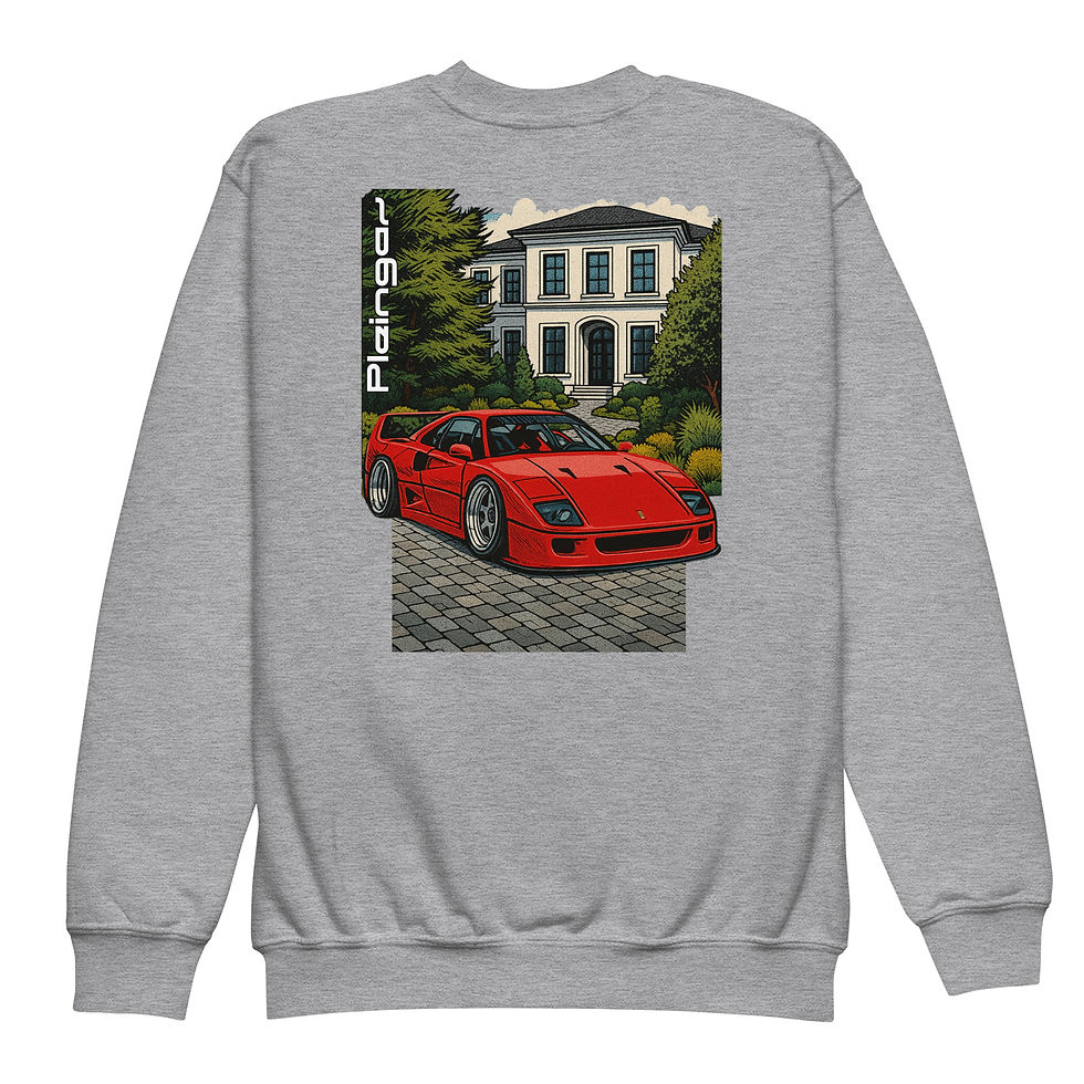 Thumbnail: Kids Sweater Pleingaz F40 VILLA unisex coton/polyester