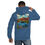Miniature : Sweat à capuche Pleingaz M4 Blue unisex coton/polyester