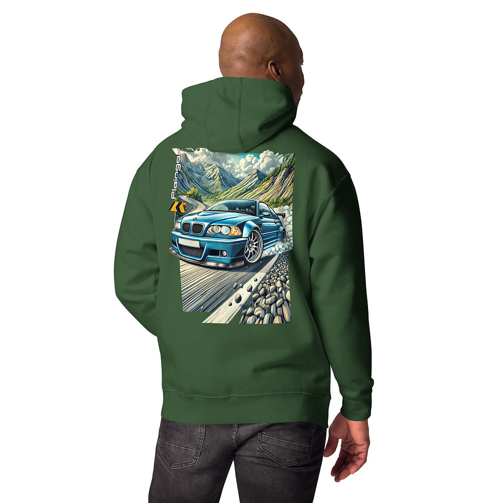 Thumbnail: Hoodie Pleingaz M3 E46 - du S au 3XL - unisex coton/polyester
