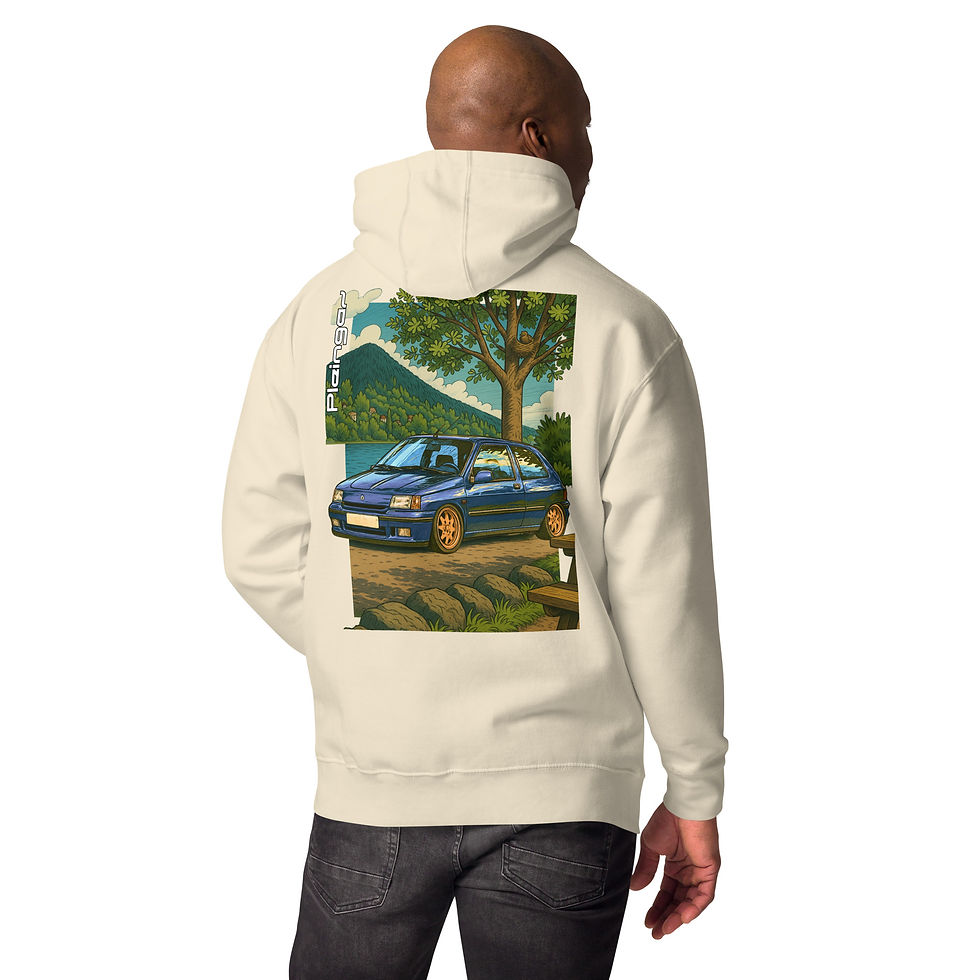 Thumbnail: Hoodie Pleingaz CLIO WILLIAMS - du S au 3XL  - unisex coton/polyester