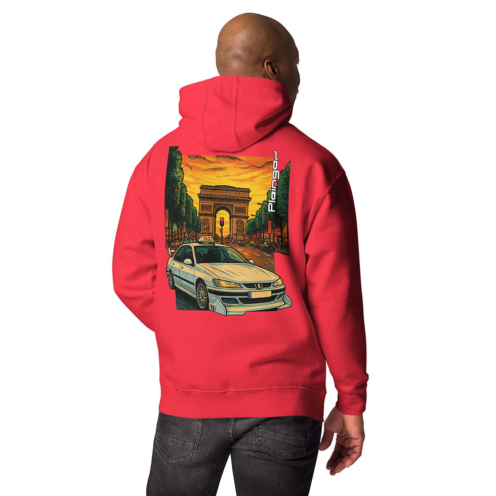Miniature : Hoodie Pleingaz 406 TAXI - du S au 3XL  - unisex coton/polyester