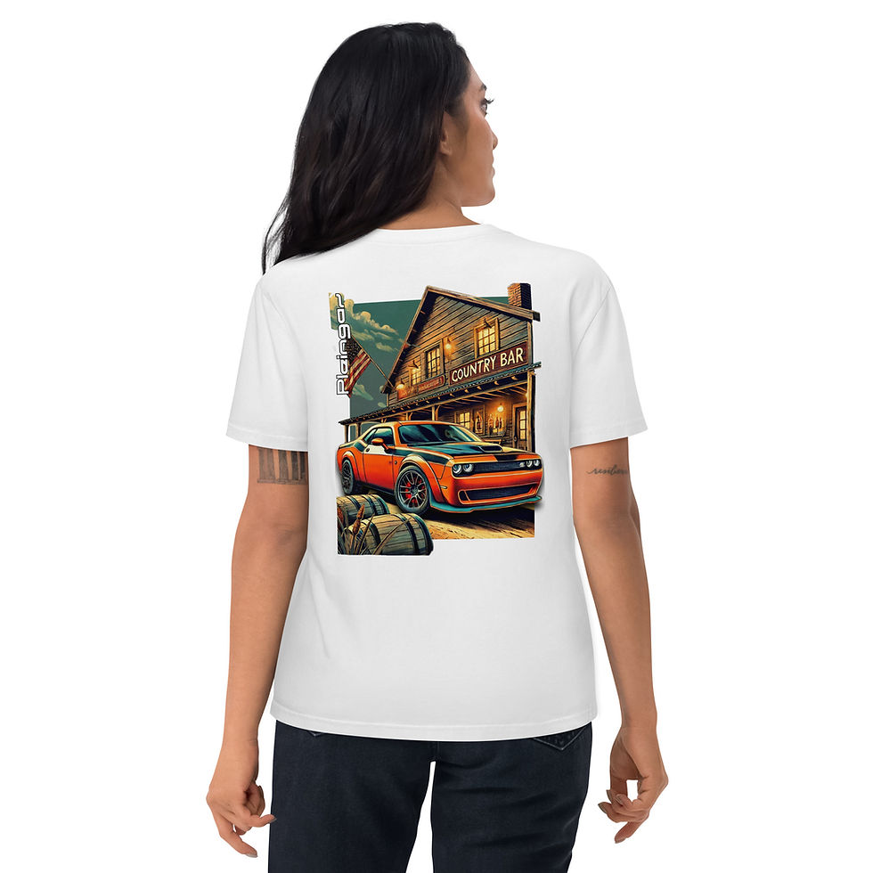 Thumbnail: T-shirt Pleingaz CHALLENGER - du S au 5XL - Unisex 100% coton bio Oeko-Tex
