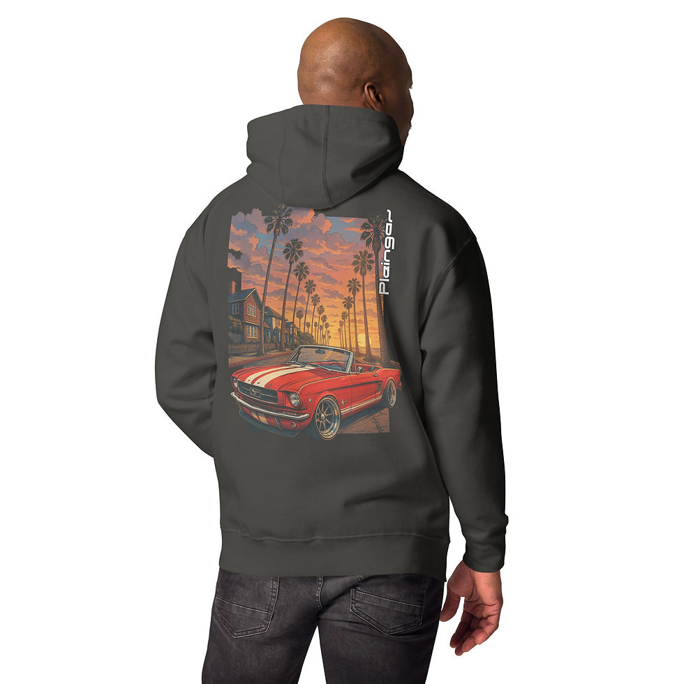 Miniature : Hoodie Pleingaz MUSTANG CABRIO - du S au 3XL - unisex coton/polyester