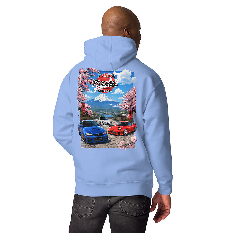Miniature : Hoodie Pleingaz JDM LEGENDS - du S au 3XL - unisex coton/polyester