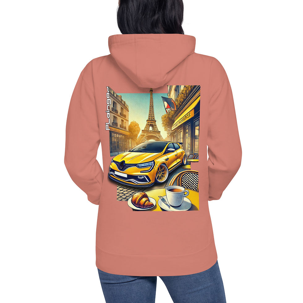 Miniature : Hoodie Pleingaz MEGANE RS - du S au 3XL  - unisex coton/polyester