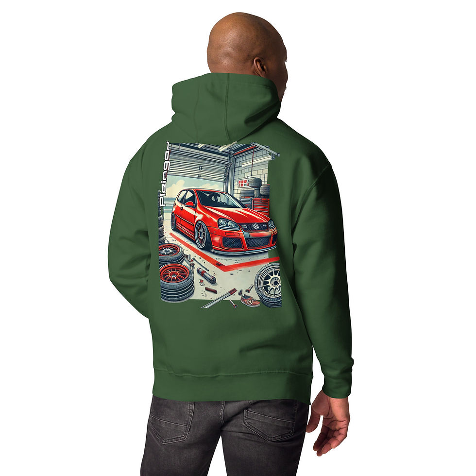 Miniaturbild: Hoodie Pleingaz MK5 GTI - du S au 3XL  - unisex coton/polyester