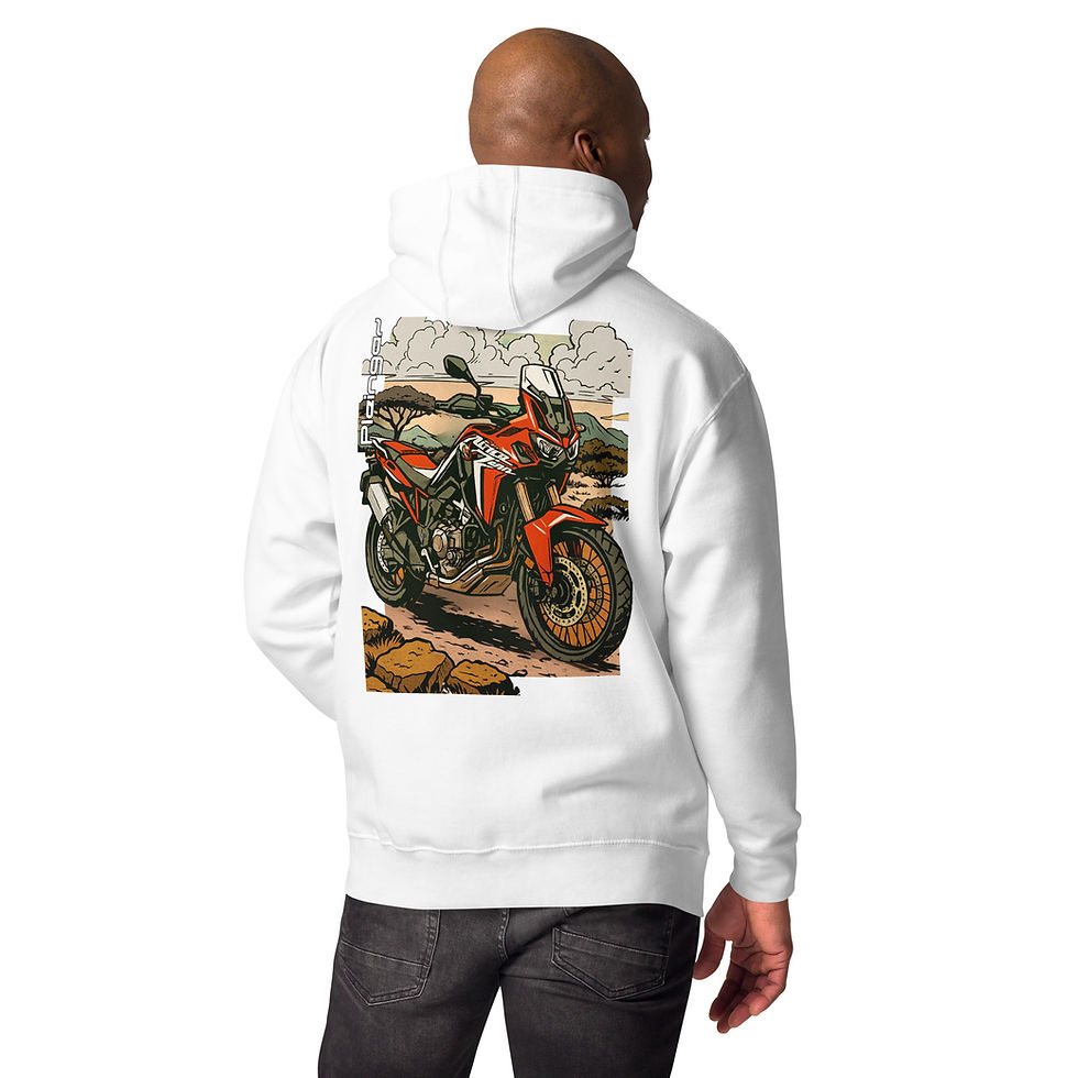 Thumbnail: Hoodie Pleingaz AFRICA TWIN - du S au 3XL  - unisex coton/polyester