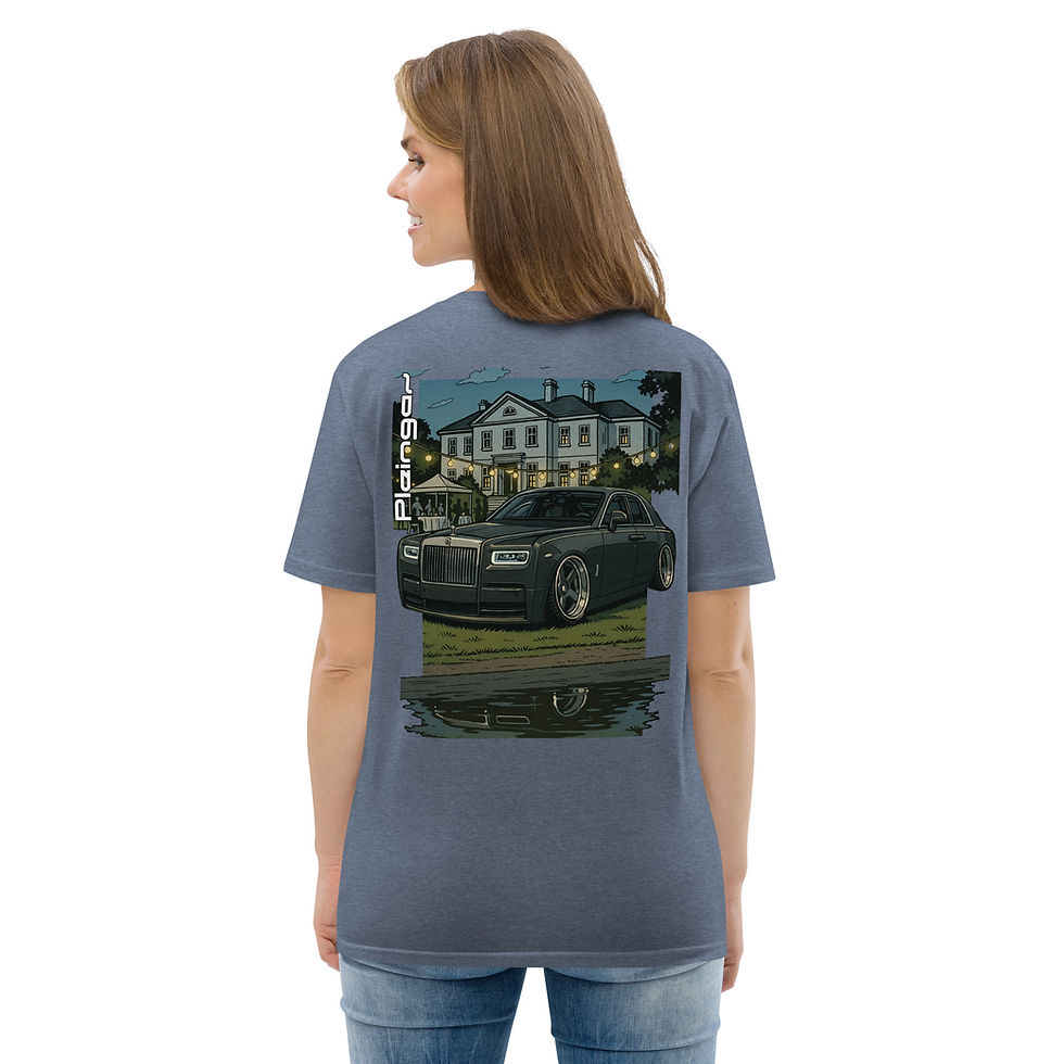 Miniature : T-shirt Pleingaz Rollie Phantom - du S au 5XL - unisex 100% coton bio Oeko-Tex