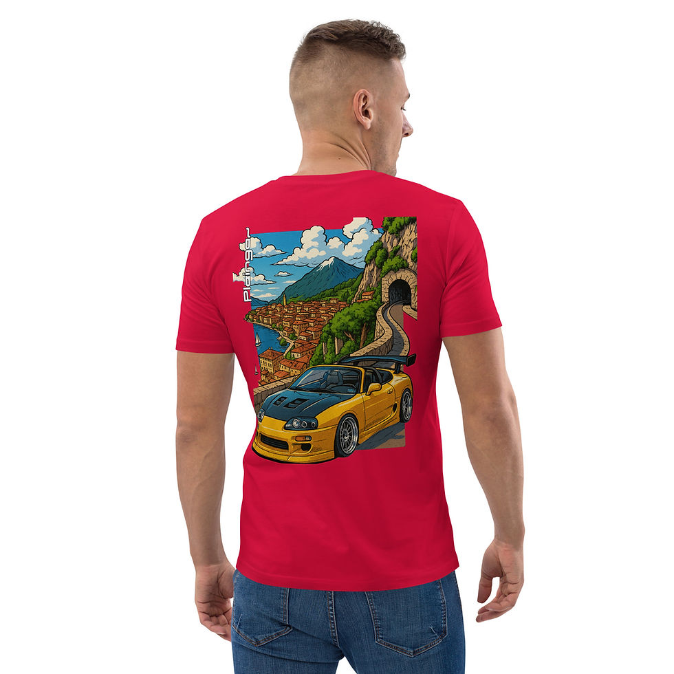 Thumbnail: T-shirt Pleingaz SUPRA ROADSTER - du S au 5XL - unisex 100% coton bio Oeko-Tex