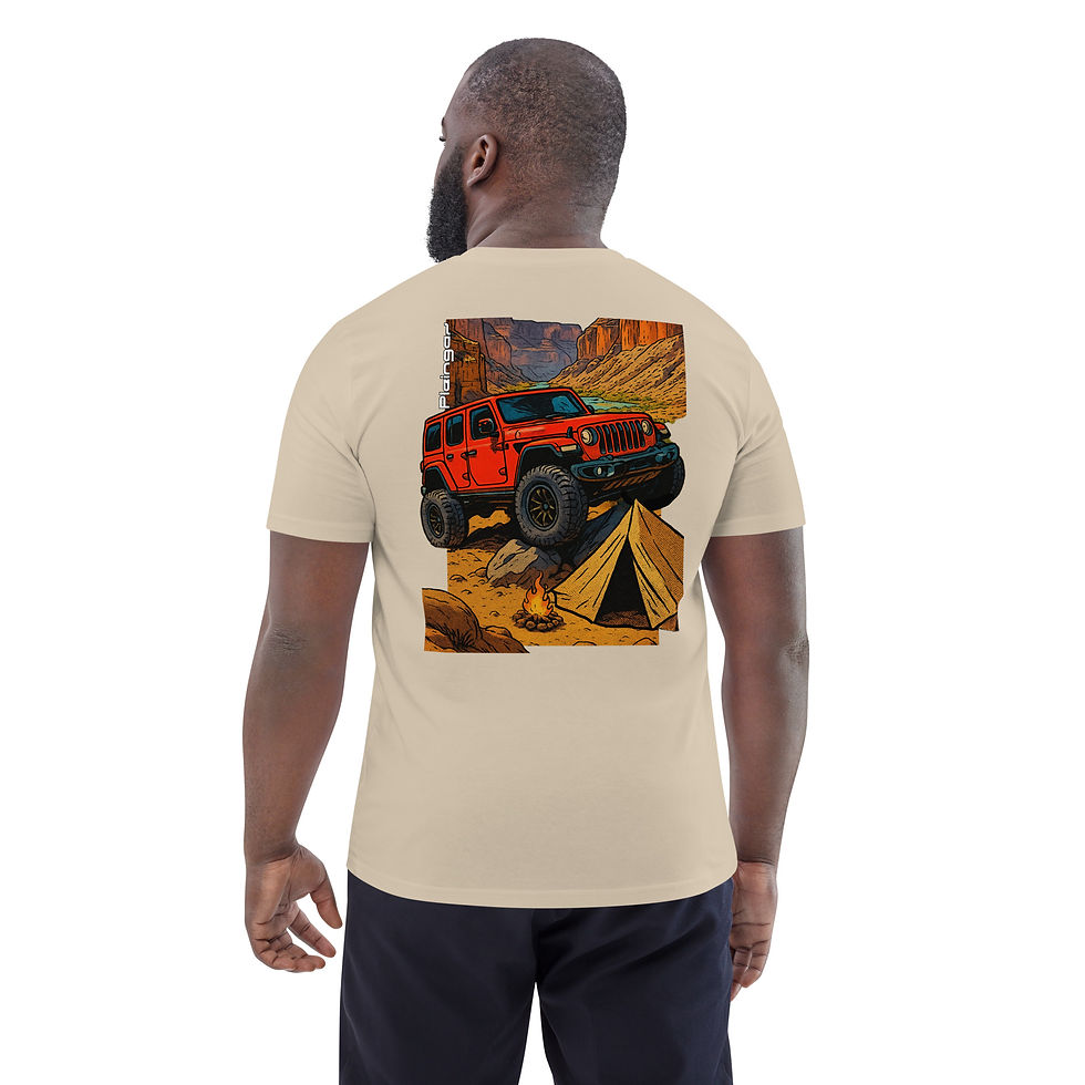 Thumbnail: T-shirt Pleingaz WRANGLER unisex 100% coton bio Oeko-Tex