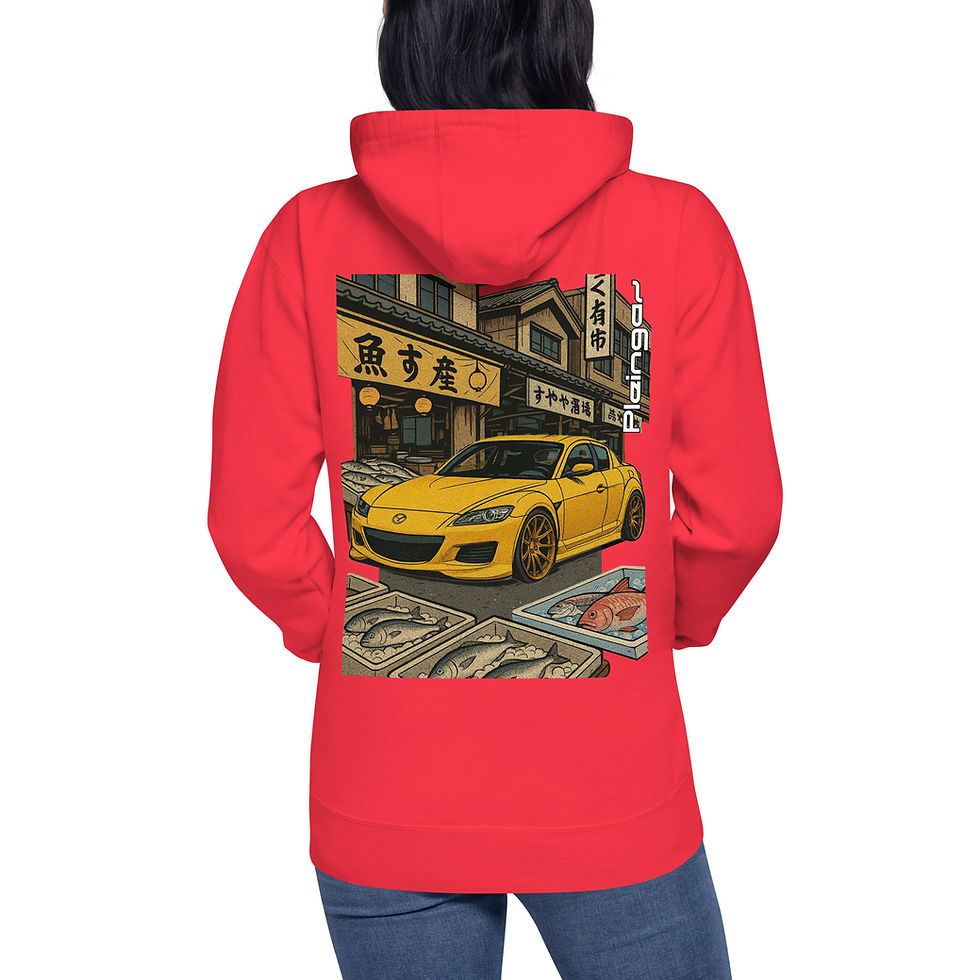 Thumbnail: Hoodie Pleingaz RX8 - du S au 3XL - unisex coton/polyester