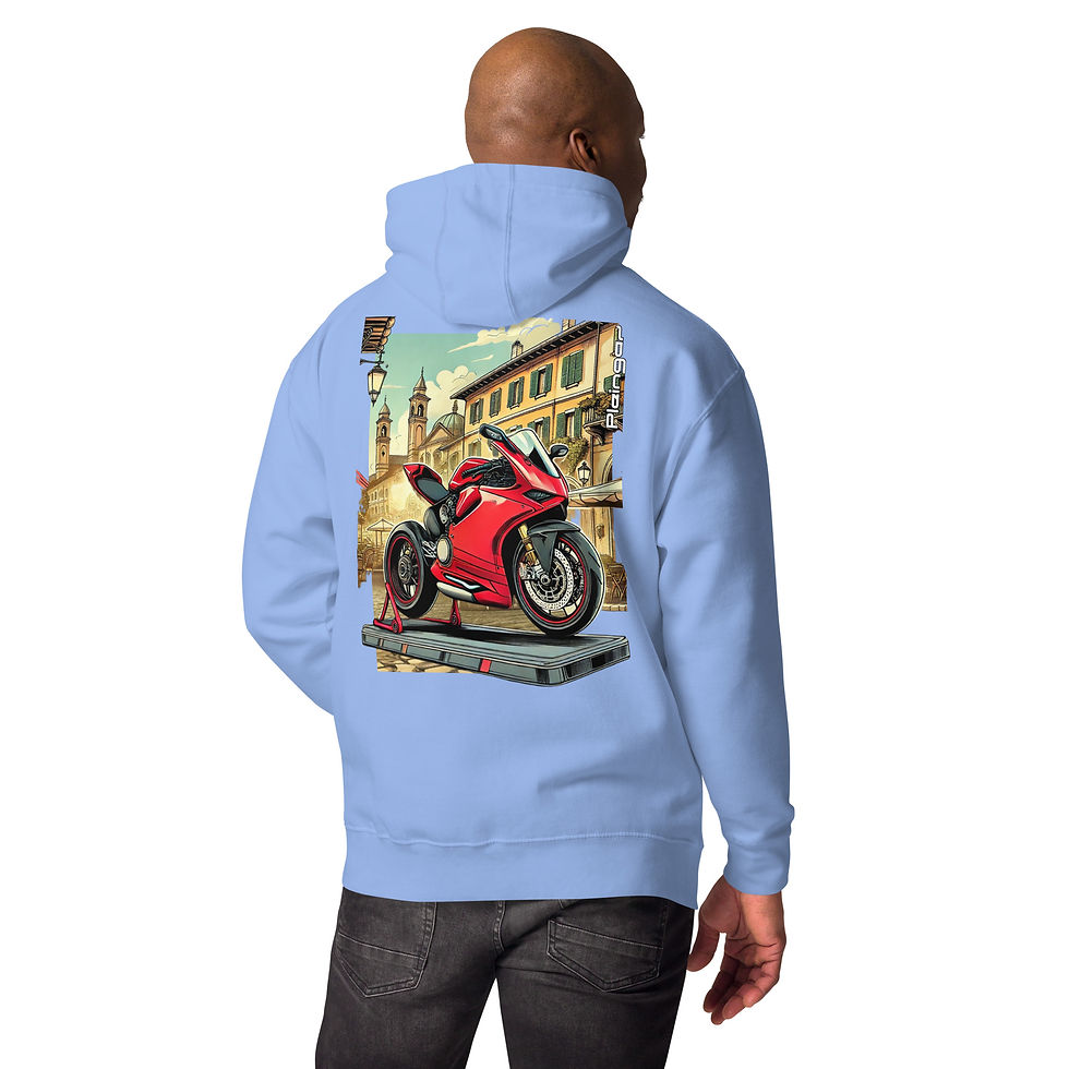 Thumbnail: Hoodie Pleingaz PANIGALE - du S au 3XL  - unisex coton/polyester