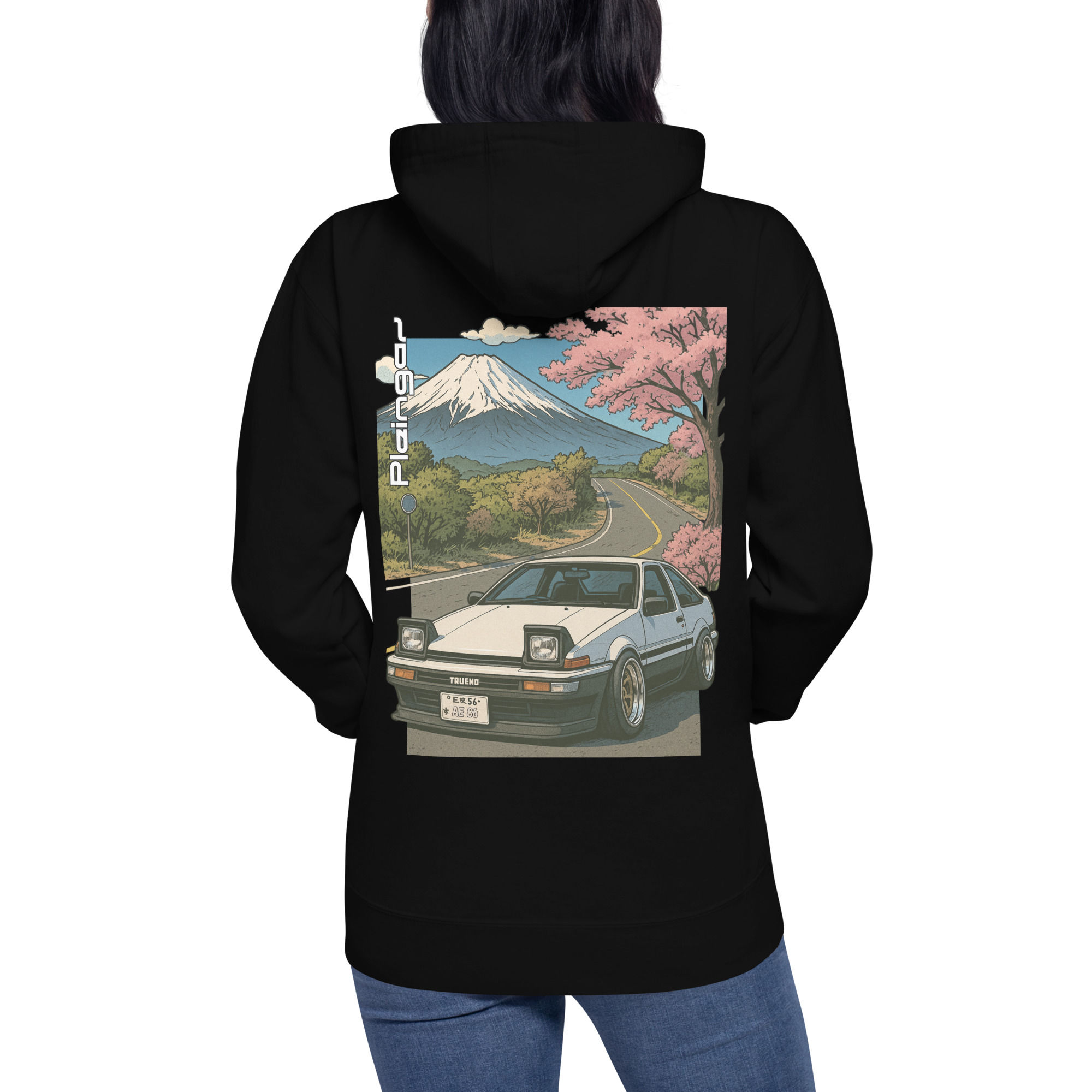 Hoodie Pleingaz AE86 FUJI - du S au 3XL - unisex coton/polyester