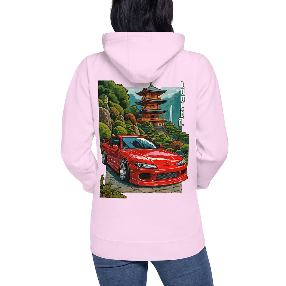 Thumbnail: Hoodie Pleingaz SILVIA RED - du S au 3XL - unisex coton/polyester