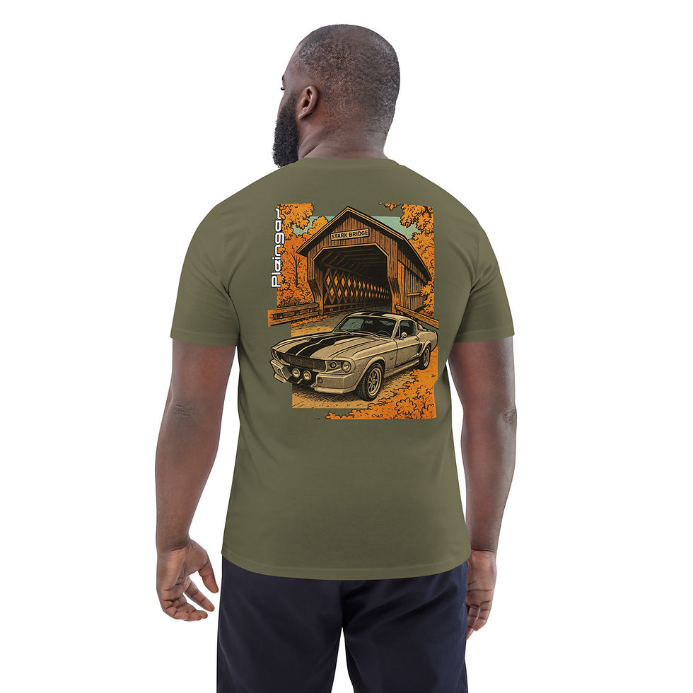 Thumbnail: T-shirt Pleingaz MUSTANG 67' - du S au 5XL - Unisex Coton Bio Oeko-tex