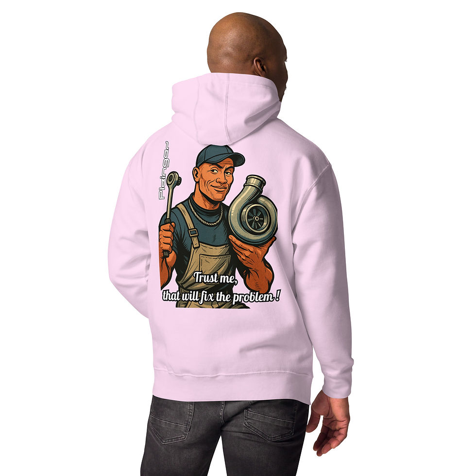 Miniature : Hoodie Pleingaz TRUST ME, THAT WILL FIX - du S au 3XL  - unisex coton/polyester