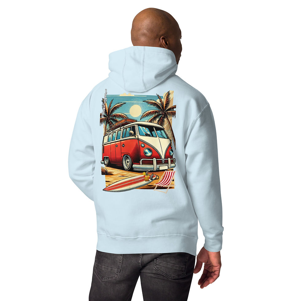 Miniature : Hoodie Pleingaz T1 BUS - du S au 3XL  - unisex coton/polyester