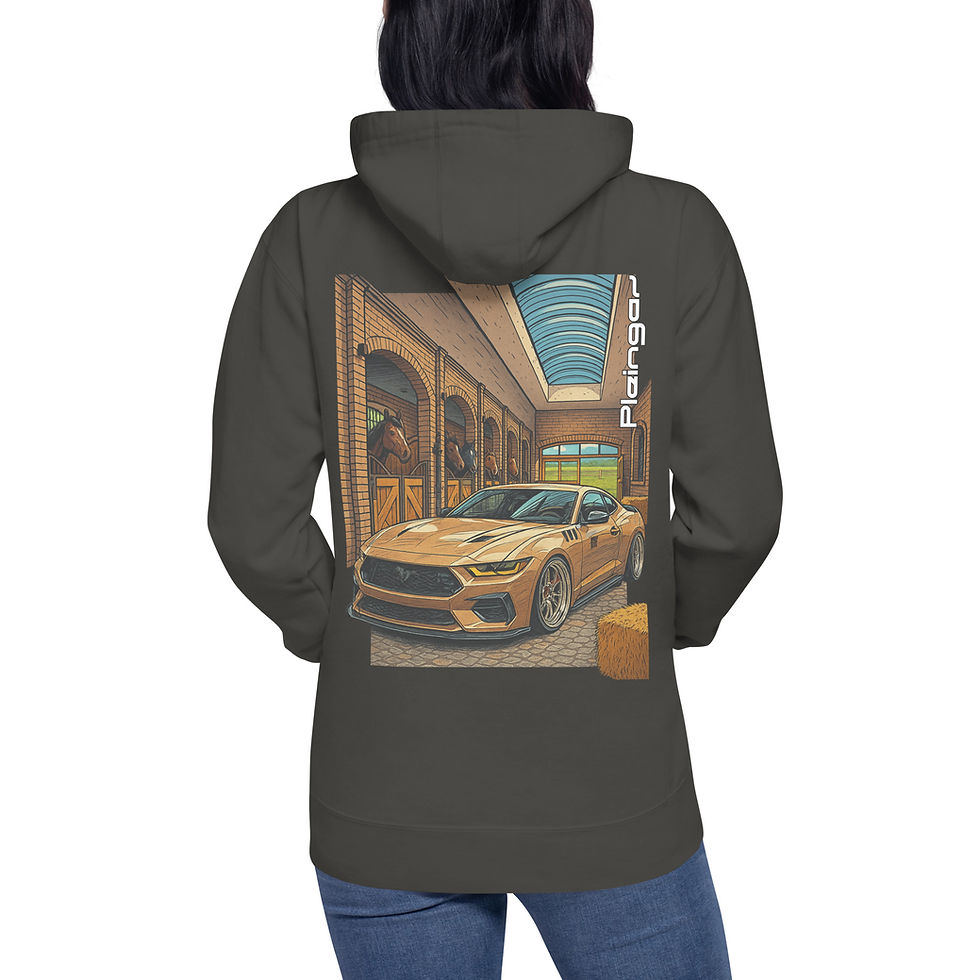 Miniature : Hoodie Pleingaz MUSTANG ECURIE - du S au 3XL - unisex coton/polyester